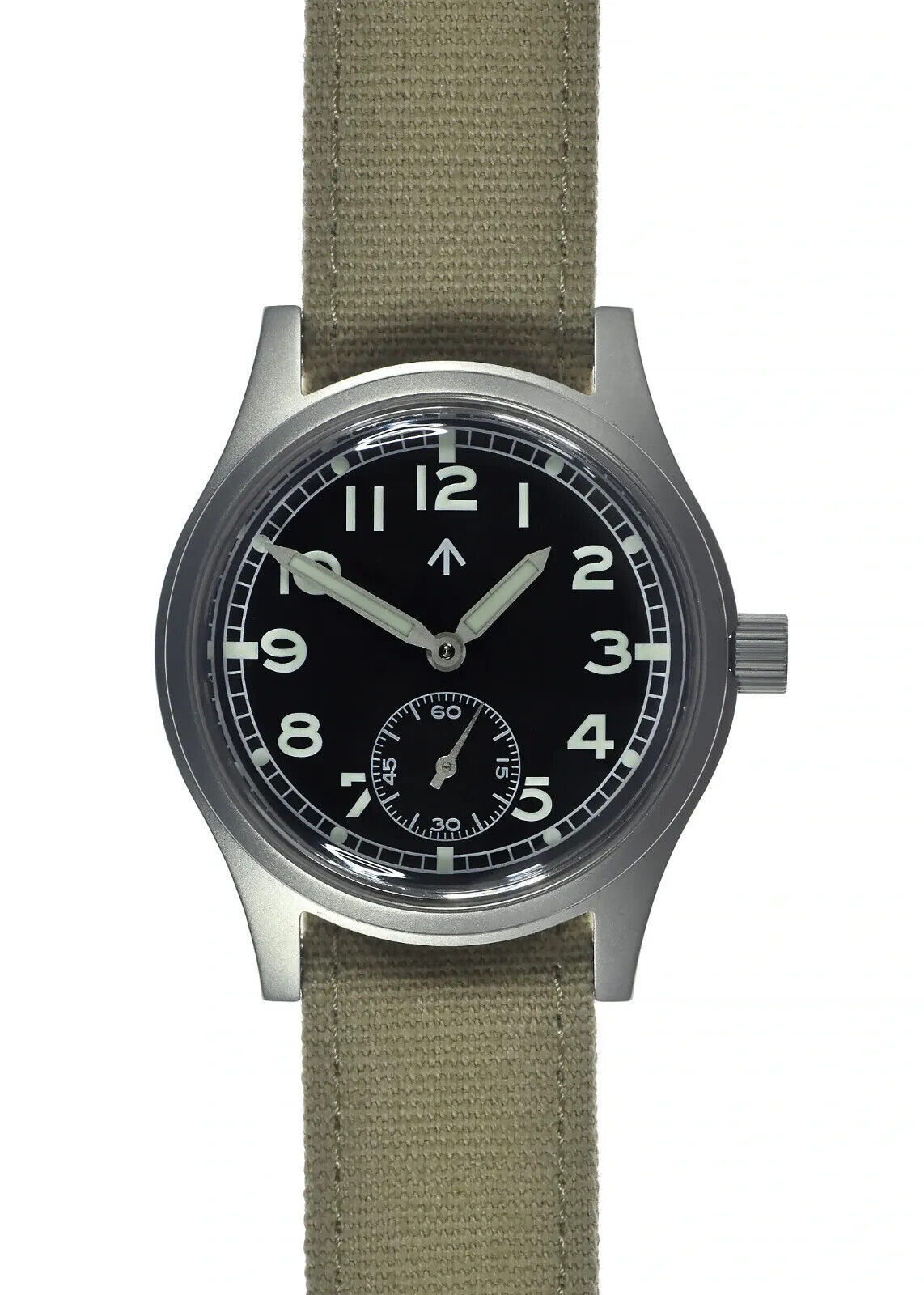 MWC 1940s/1950s "Dirty Dozen" Pattern General Service Swiss Automatic Watch Retro Lume 21 Jewel